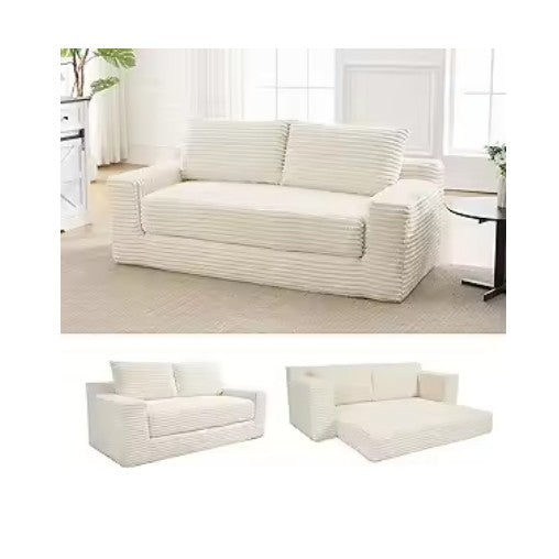 Cozy Corduroy Loveseat Couch