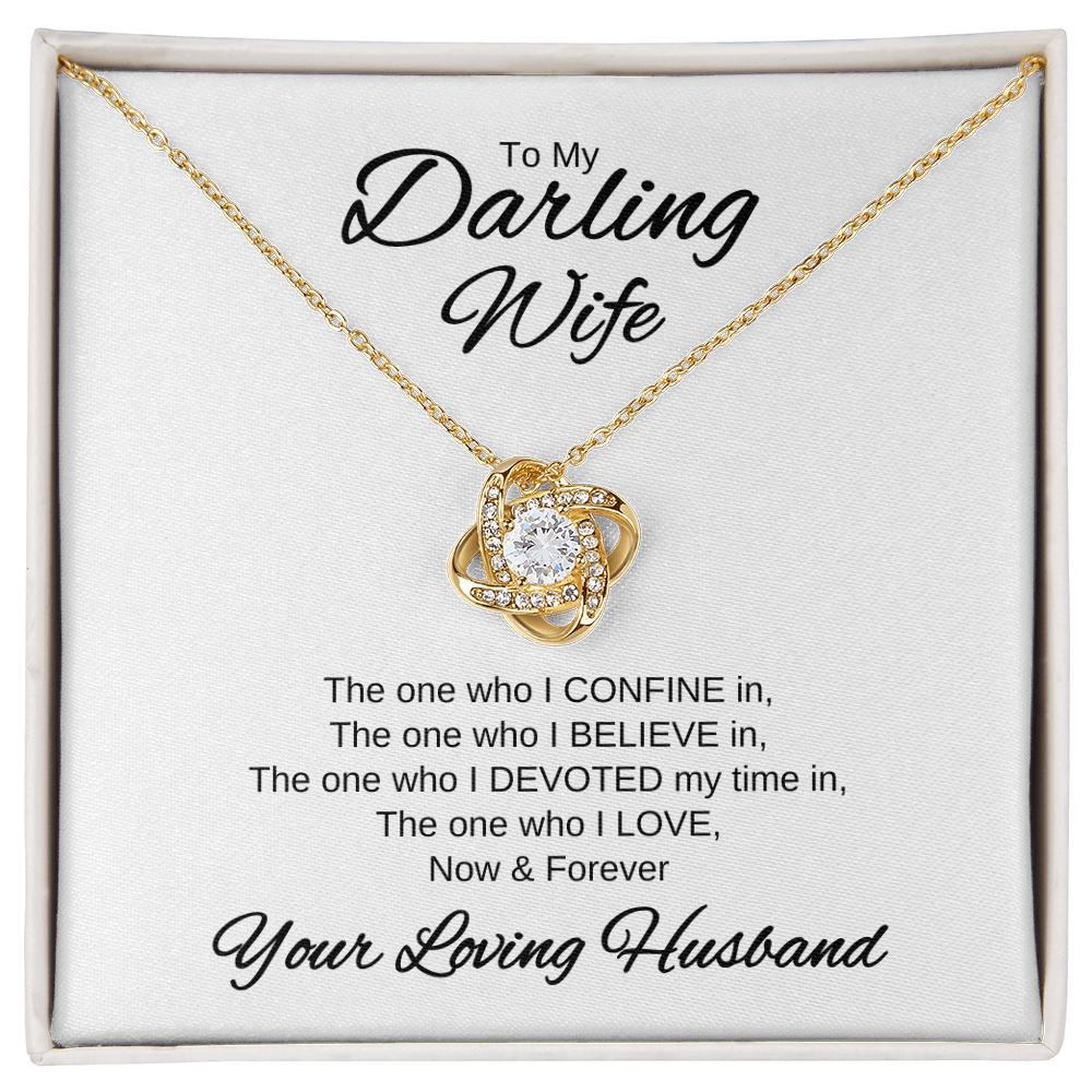 My Darling Wife | Love Knot Necklace | Valentines Day