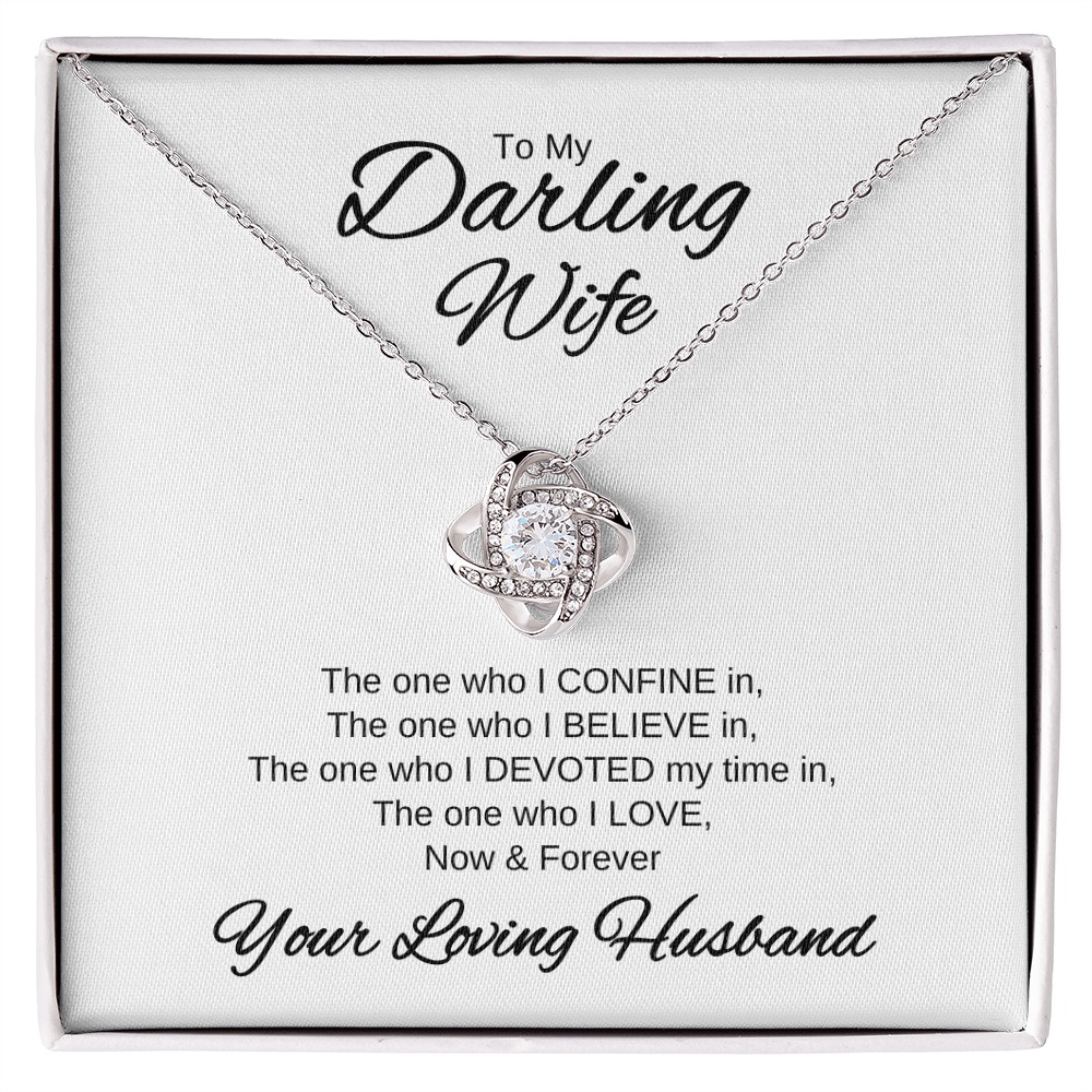 My Darling Wife | Love Knot Necklace | Valentines Day