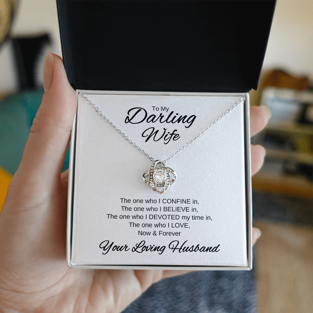 My Darling Wife | Love Knot Necklace | Valentines Day