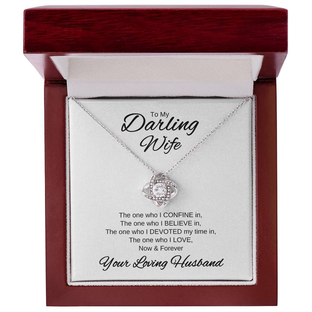 My Darling Wife | Love Knot Necklace | Valentines Day