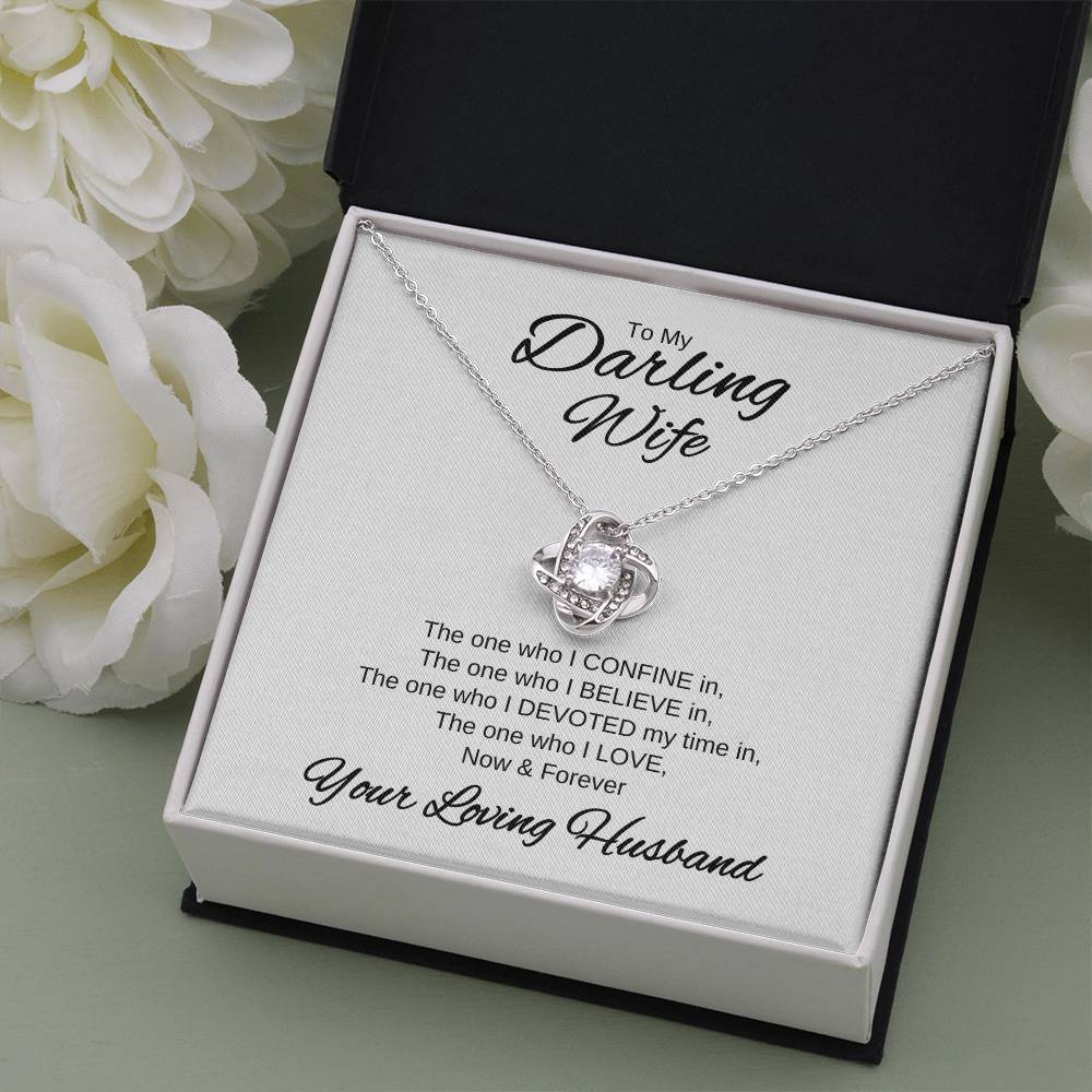 My Darling Wife | Love Knot Necklace | Valentines Day