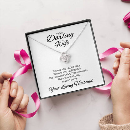 My Darling Wife | Love Knot Necklace | Valentines Day