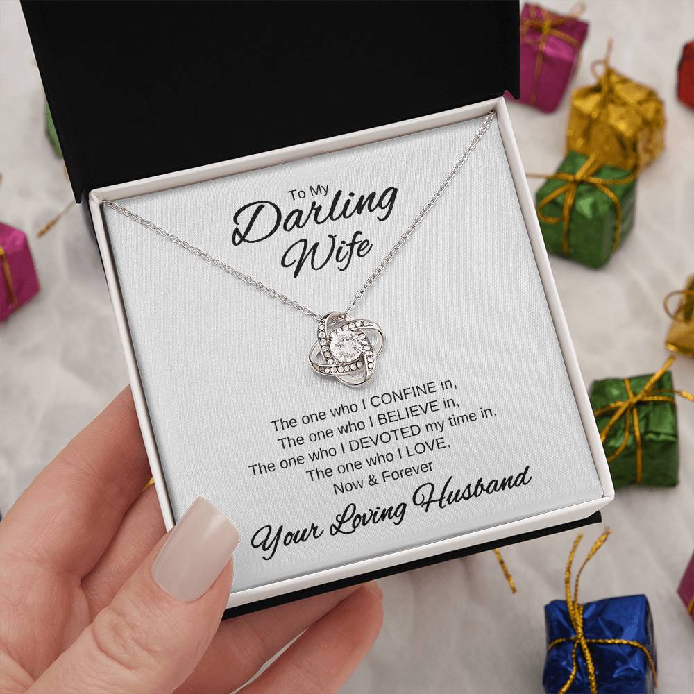 My Darling Wife | Love Knot Necklace | Valentines Day
