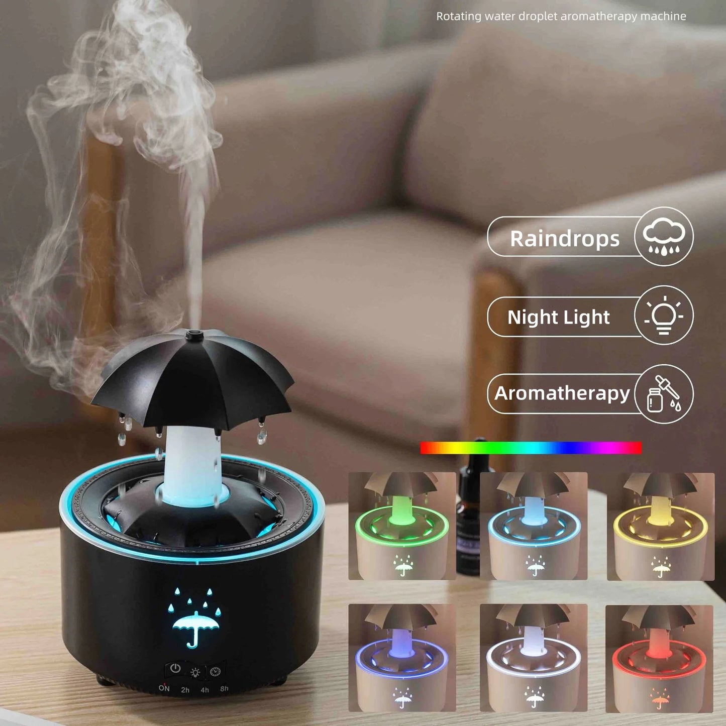 Magic Raindrop Humidifier Lamp
